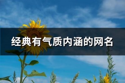 ​经典有气质内涵的网名(精选383个)