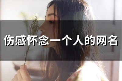 ​伤感怀念一个人的网名(精选177个)