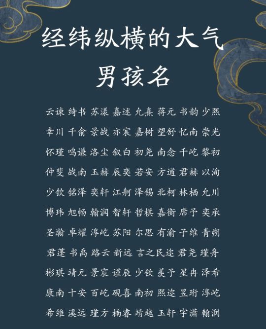 好听有内涵，新颖有涵养宝宝名字